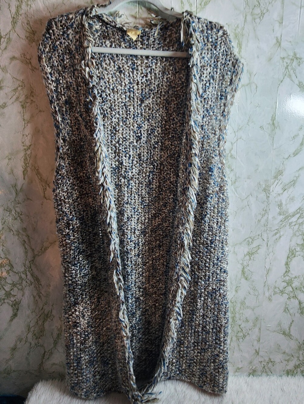Chico's Acrylic Fringed Sweater Vest